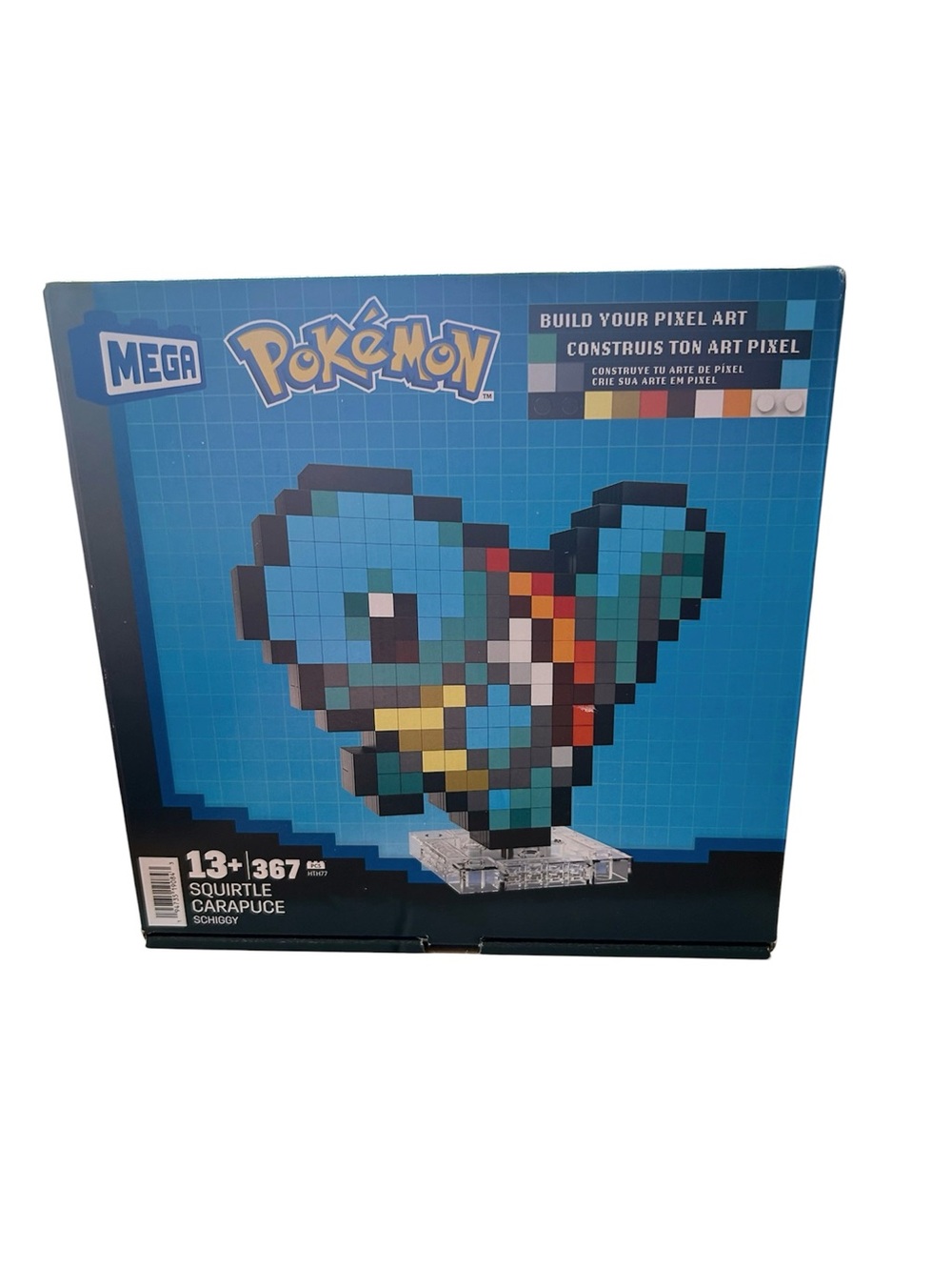 New Mega Brands Pokemon Squirtle Build Your Own Pixel Art 367 Pieces